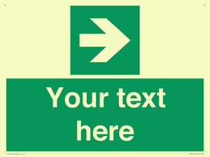 Custom Arrow Right Sign